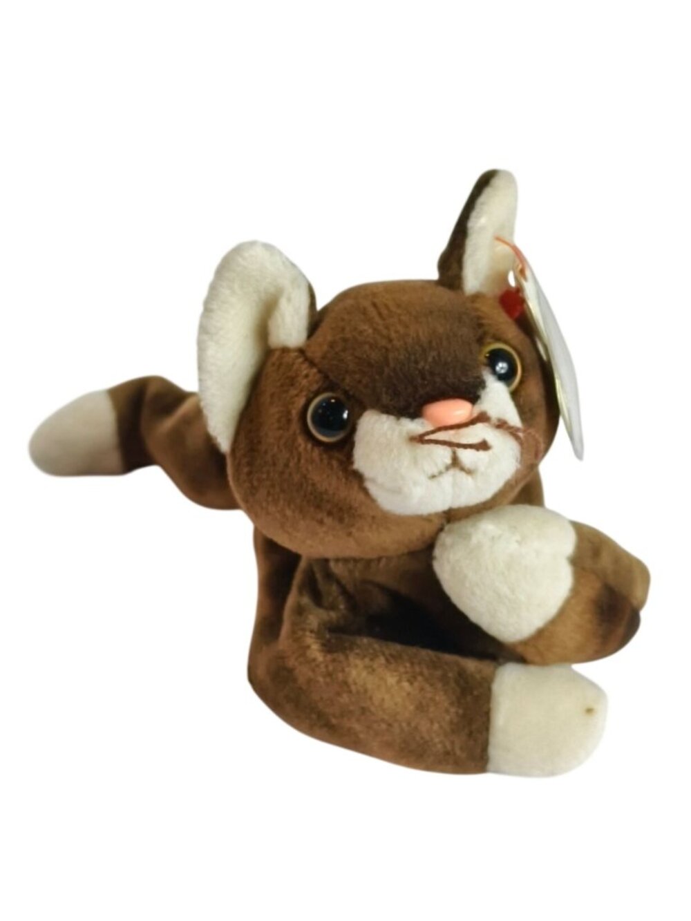Ty Beanie Baby Pounce The Cat Plush MWMT Tags DOB Aug 28 1997 Collectible